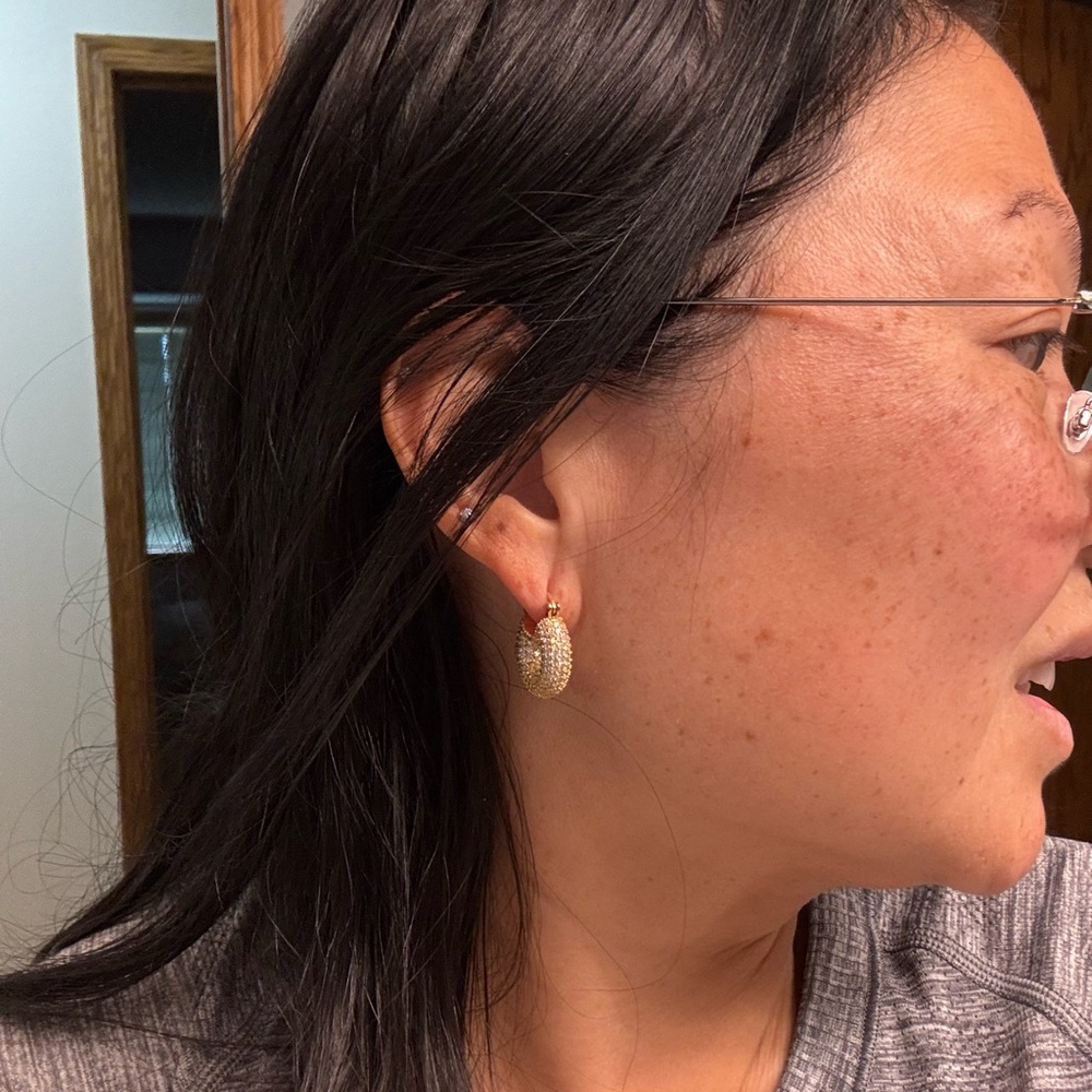 Elegant Gold Hoop Earrings Lucille Hoop
